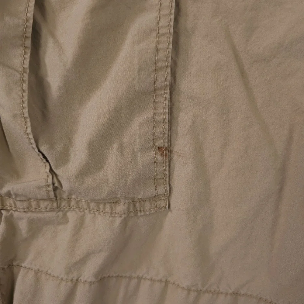 VTG‎ Polo Jeans Company Shorts Mens 38 Khaki Cargo Utility Military Flag 90s Y2K